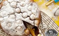 Баунти пирог с творогом и кокосовой стружкой на сметане
