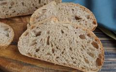 Домашний хлеб из полбяной муки в духовке