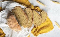Полезный хлеб из пшеничной цельнозерновой муки