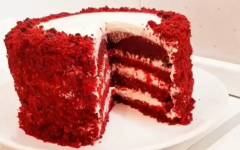 Торт Красный Бархат с кремом из сливок