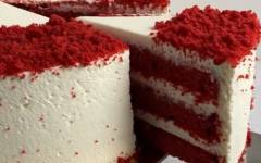 Классический Торт Красный Бархат с кремом чиз