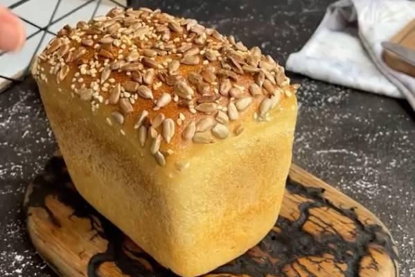 Формовой хлеб без замеса на закваске рецепт