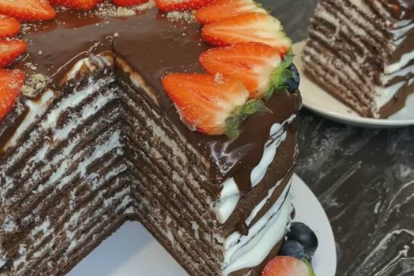 Шоколадный торт на сковородке рецепт