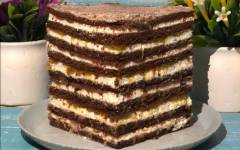Шоколадный Торт Медовик со сметанным кремом