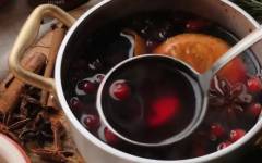 Безалкогольного глинтвейна на соке вишневом или виноградном