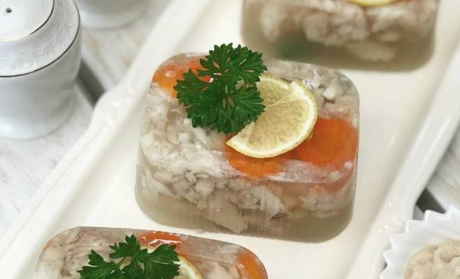 Заливное из рыбы с желатином и овощами рецепт