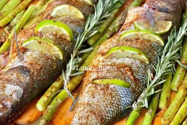 Как запечь рыбу сибас в духовке с овощами рецепт