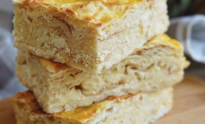 Пирог из лаваша с сыром, творогом и кефиром рецепт