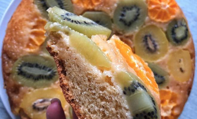 Пирог с фруктами в духовке рецепт