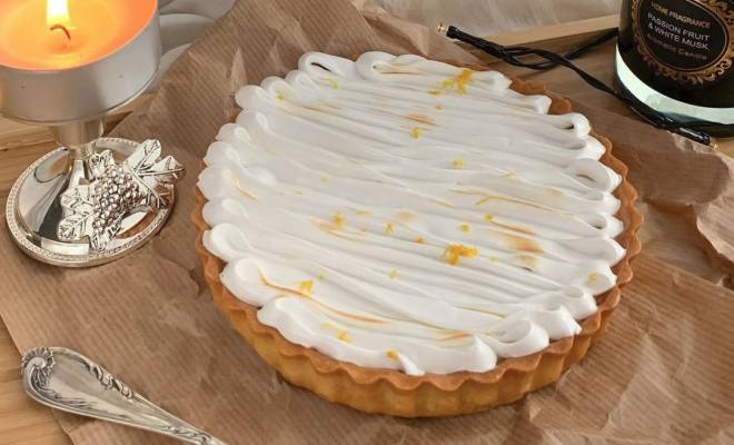 Пирог Тарт с лимонным кремом и итальянской меренгой рецепт