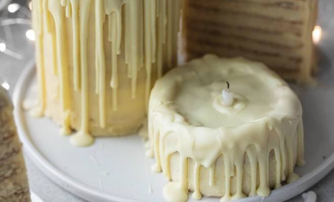 Медовик торт в виде свечи на новый год рецепт