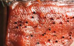 Гравлакс из красной рыбы семги