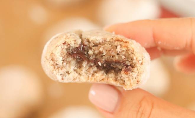 Видео Ореховое печенье без муки с шоколадом рецепт