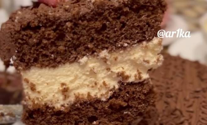 Домашний торт Эскимо с кремом из сгущенки рецепт