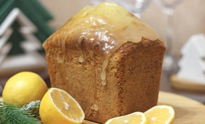 Лимонный кекс с маком и помадкой рецепт
