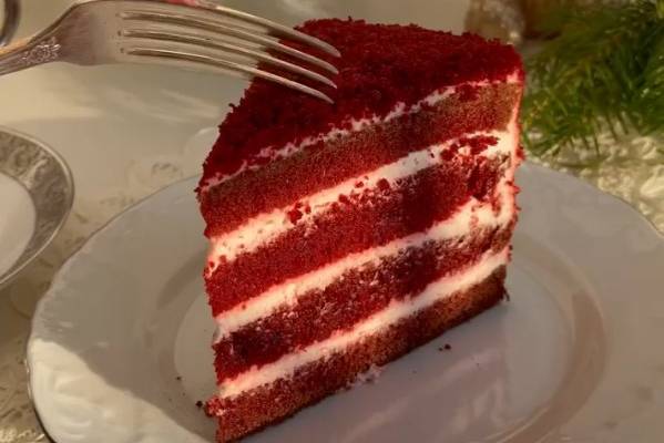 Торт Красный Бархат с кремом чиз рецепт