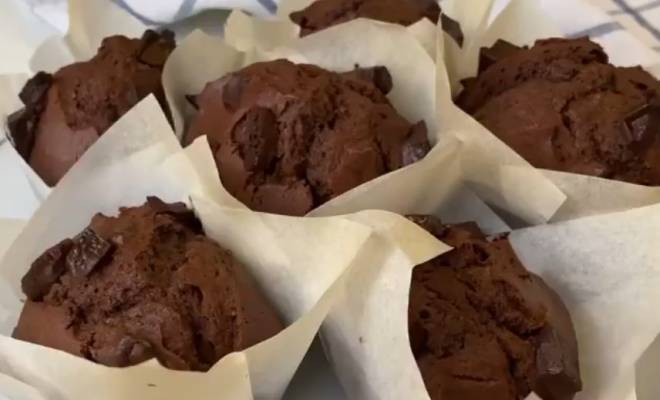 Шоколадные маффины с какао в духовке домашние рецепт