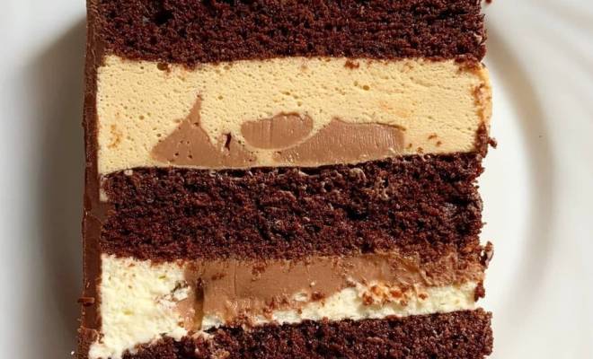 Шоколадно карамельный торт с кремом из маскарпоне рецепт