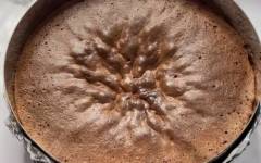 Шифоновый шоколадный бисквит для торта