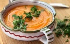Крем-суп из моркови диетический