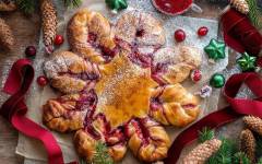 Рождественская звезда пирог с вареньем