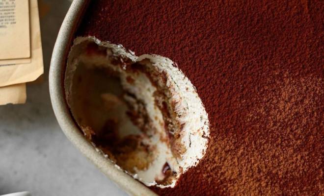 Десерт тирамису со сливками с кофе рецепт