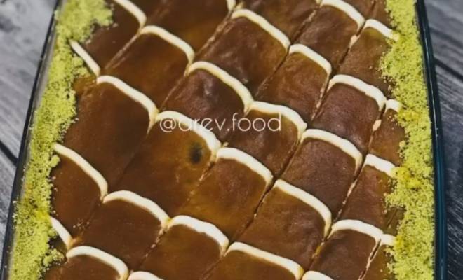 Мокрый бисквитный пирог по турецки рецепт