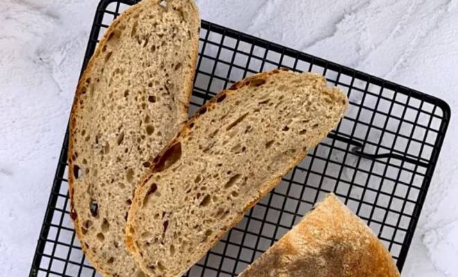 Пшеничный хлеб на ржаной закваске рецепт