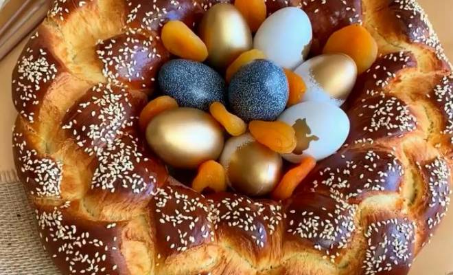 Пирог Катнаунц пасхальный венок в Армении рецепт
