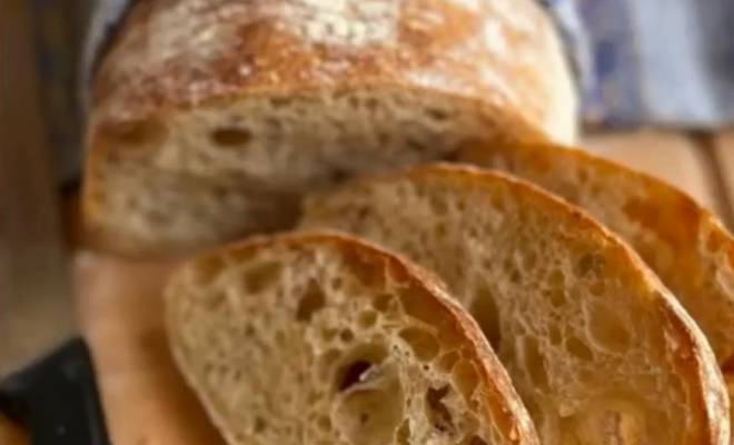 Хлеб Чабатта деревенская на биге рецепт