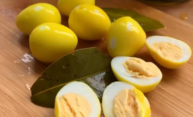 Маринованные яйца с куркумой рецепт