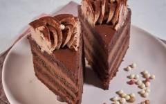 Трюфельный шоколадный торт с ганашом