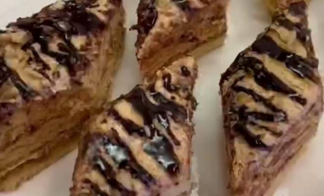 Армянский торт Мужской Идеал с орехами и вареной сгущенкой рецепт