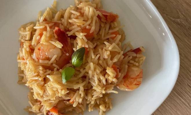 Рис с креветками и овощами в соевом соусе по азиатски рецепт