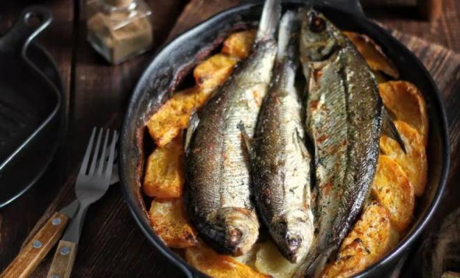 Запеченная рыба пелядь сырок с картошкой и тыквой в духовке рецепт