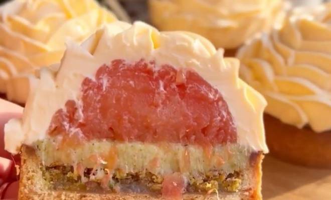 Пирожное Тарт «Фисташка-Грепфрут» рецепт