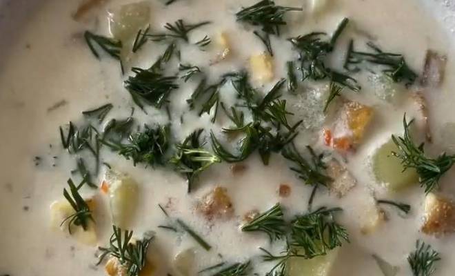 Финский сливочный суп с тофу веганский рецепт