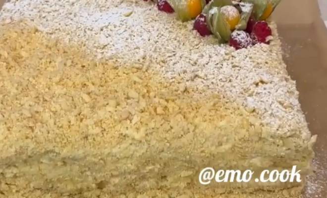 Торт Наполеон из готового слоеного бездрожжевого теста рецепт