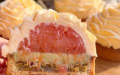 Пирожное Тарт «Фисташка-Грепфрут»