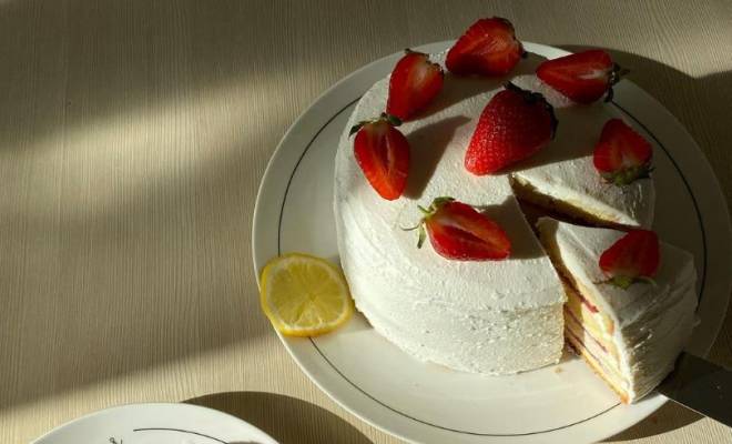 Клубничный торт пп с кремом из рикотты рецепт