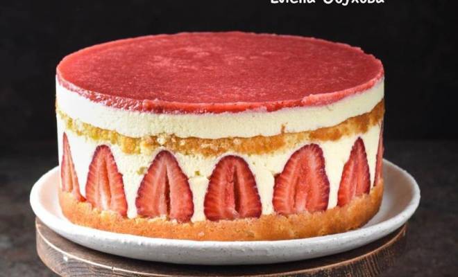 Торт Фрезье бисквитный с клубникой классический рецепт