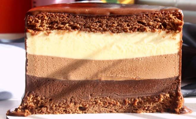 Муссовый торт 3 шоколада в домашних условиях рецепт