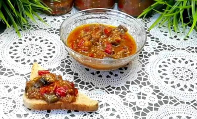 Вкусный салат баклажан, перца и помидоров на зиму рецепт