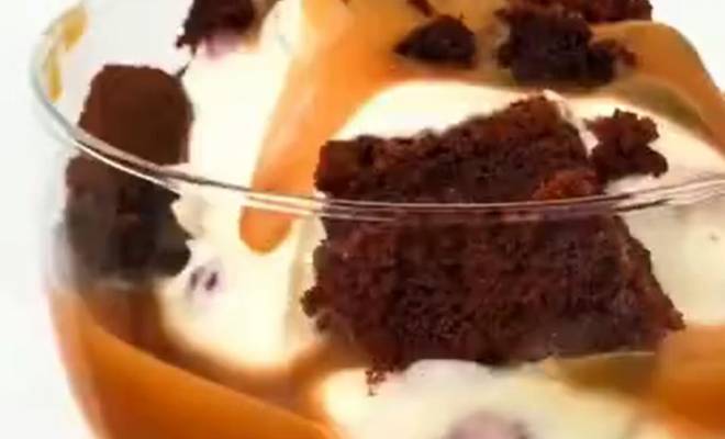 Торт Сметанник в стакане с карамелью рецепт