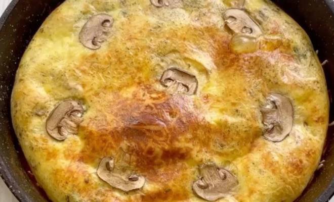 Итальянская фриттата с грибами в духовке рецепт