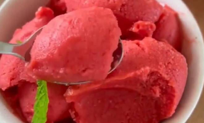 Мороженое домашнее клубничный сорбет рецепт
