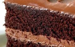 Классический шоколадный торт с кремом из сметаны и сливок