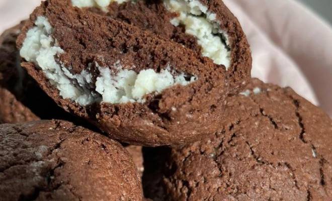 Шоколадное печенье с начинкой рецепт