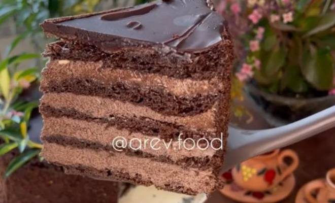 Торт медовик шоколадный домашний рецепт