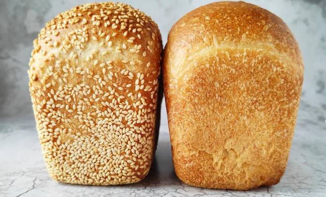 Бутербродный хлеб белый на опаре и заварке рецепт